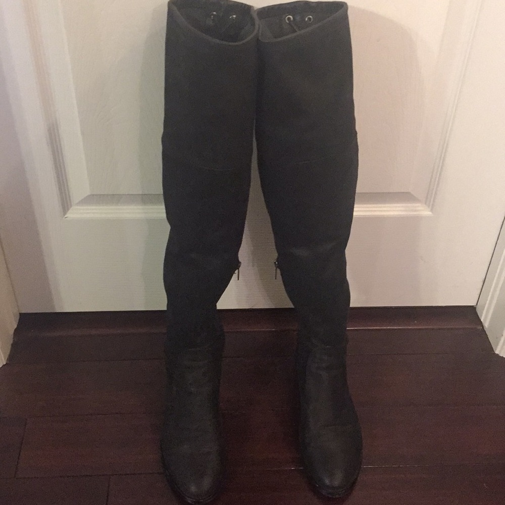 Vince Camuto Black Over the Knee Boots